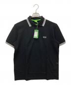 HUGO BOSSヒューゴ ボス）の古着「ポロシャツ」｜ブラック