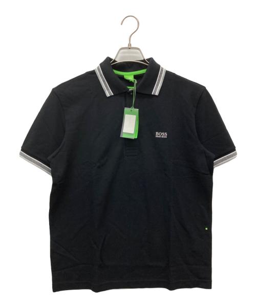 HUGO BOSS（ヒューゴ ボス）HUGO BOSS (ヒューゴ ボス) ポロシャツ ブラック サイズ:M 未使用品の古着・服飾アイテム