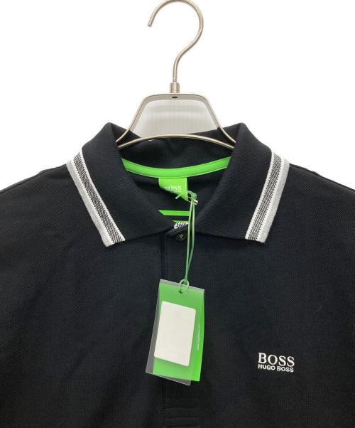 HUGO BOSS（ヒューゴ ボス）HUGO BOSS (ヒューゴ ボス) ポロシャツ ブラック サイズ:M 未使用品の古着・服飾アイテム