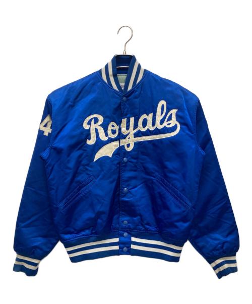 CATCH BALL（キャッチボール）CATCH BALL (キャッチボール) ナイロンスタジャン ブルー サイズ:Mの古着・服飾アイテム