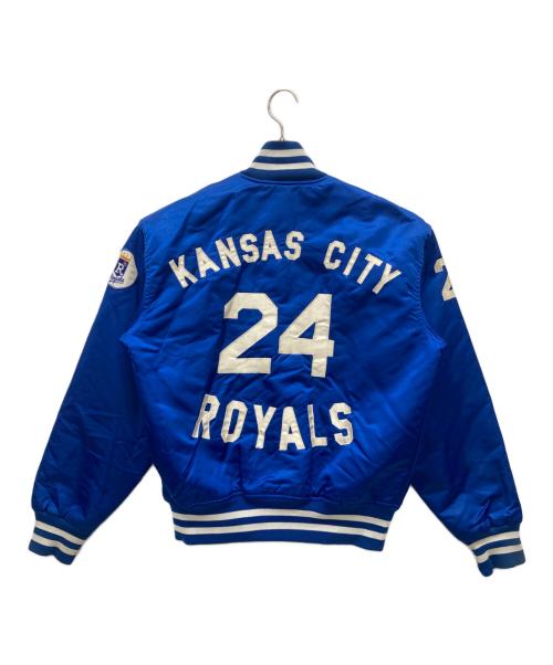 CATCH BALL（キャッチボール）CATCH BALL (キャッチボール) ナイロンスタジャン ブルー サイズ:Mの古着・服飾アイテム