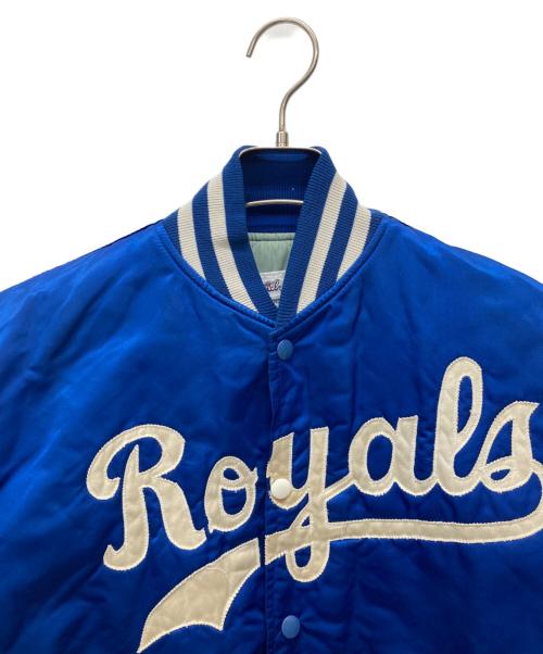 CATCH BALL（キャッチボール）CATCH BALL (キャッチボール) ナイロンスタジャン ブルー サイズ:Mの古着・服飾アイテム