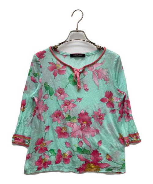 LEONARD（レオナール）LEONARD (レオナール) ヘンリーネックカットソー ブルー サイズ:38の古着・服飾アイテム