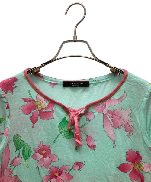 LEONARD（レオナール）LEONARD (レオナール) ヘンリーネックカットソー ブルー サイズ:38の古着・服飾アイテム