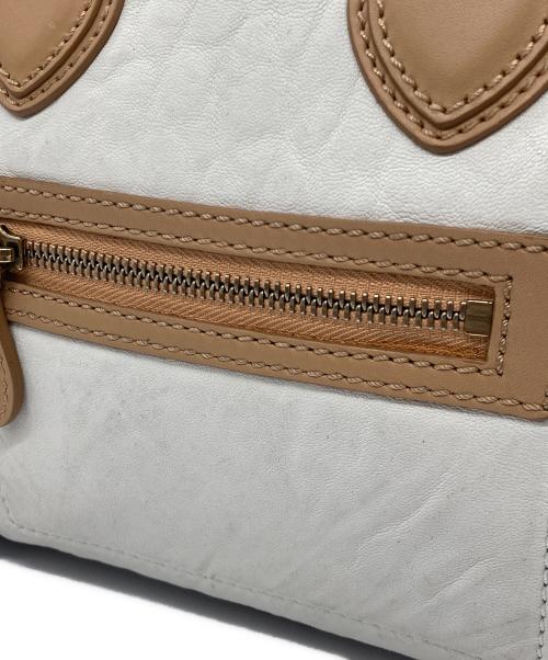 CELINE（セリーヌ）CELINE (セリーヌ) ハンドバッグ ホワイト×ブラック×ブラウンの古着・服飾アイテム