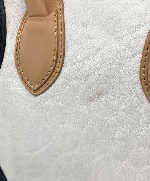 CELINE（セリーヌ）CELINE (セリーヌ) ハンドバッグ ホワイト×ブラック×ブラウンの古着・服飾アイテム