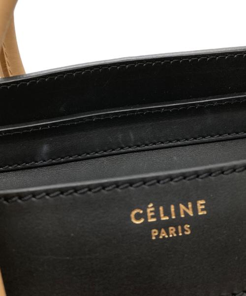 CELINE（セリーヌ）CELINE (セリーヌ) ハンドバッグ ホワイト×ブラック×ブラウンの古着・服飾アイテム