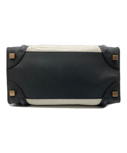 CELINE（セリーヌ）CELINE (セリーヌ) ハンドバッグ ホワイト×ブラック×ブラウンの古着・服飾アイテム