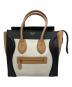 CELINE（セリーヌ）の古着「ハンドバッグ」｜ホワイト×ブラック×ブラウン