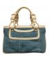 CELINE (セリーヌ) ハンドバッグ ブルー×ベージュ：13000円