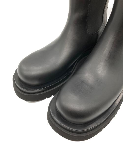 BOTTEGA VENETA（ボッテガベネタ）BOTTEGA VENETA (ボッテガベネタ) ラグ チェルシーブーツ ブラック サイズ:381/2の古着・服飾アイテム