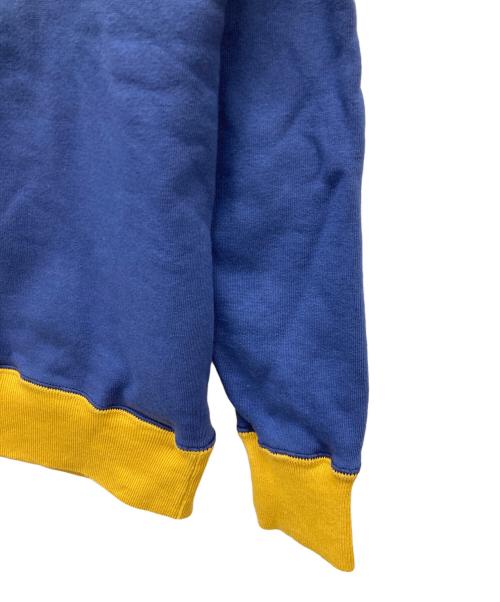 WAREHOUSE（ウエアハウス）WAREHOUSE (ウエアハウス) ハーフジップスウェット ブルー×イエロー サイズ:38の古着・服飾アイテム