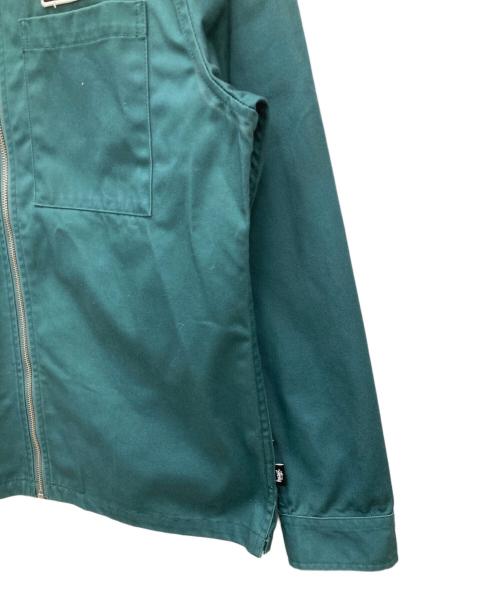stussy（ステューシー）stussy (ステューシー) フルジップワークジャケット グリーン サイズ:Mの古着・服飾アイテム