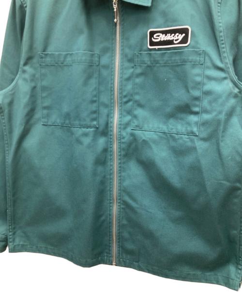 stussy（ステューシー）stussy (ステューシー) フルジップワークジャケット グリーン サイズ:Mの古着・服飾アイテム