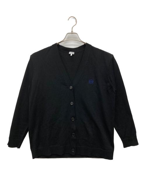 LOEWE（ロエベ）LOEWE (ロエベ) ウールカーディガン ブラック サイズ:Ｍの古着・服飾アイテム