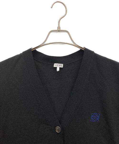 LOEWE（ロエベ）LOEWE (ロエベ) ウールカーディガン ブラック サイズ:Ｍの古着・服飾アイテム