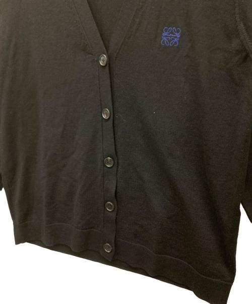 LOEWE（ロエベ）LOEWE (ロエベ) ウールカーディガン ブラック サイズ:Ｍの古着・服飾アイテム