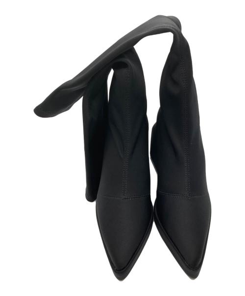 darich（ダーリッチ）darich (ダーリッチ) ウルトラストレッチミディアムブーツ ブラック サイズ:M 未使用品の古着・服飾アイテム