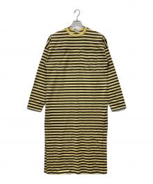 THE SHINZONE（ザ シンゾーン）の古着「MULTI BORDER DRESS」｜イエロー×ブラウン