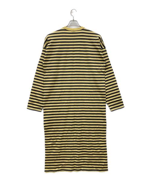 THE SHINZONE（ザ シンゾーン）THE SHINZONE (ザ シンゾーン) MULTI BORDER DRESS イエロー×ブラウン サイズ:FREE 未使用品の古着・服飾アイテム