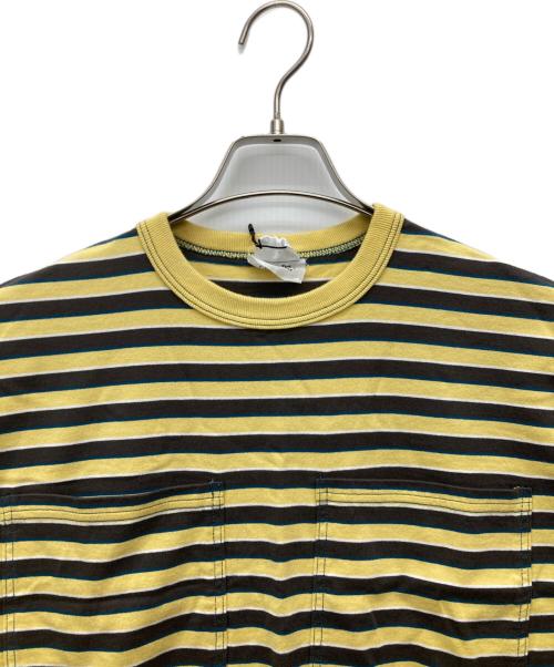 THE SHINZONE（ザ シンゾーン）THE SHINZONE (ザ シンゾーン) MULTI BORDER DRESS イエロー×ブラウン サイズ:FREE 未使用品の古着・服飾アイテム