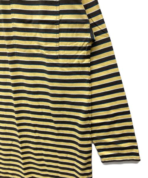 THE SHINZONE（ザ シンゾーン）THE SHINZONE (ザ シンゾーン) MULTI BORDER DRESS イエロー×ブラウン サイズ:FREE 未使用品の古着・服飾アイテム