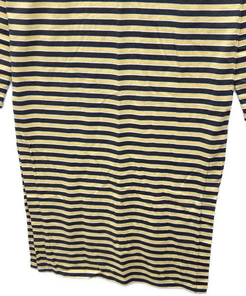 THE SHINZONE（ザ シンゾーン）THE SHINZONE (ザ シンゾーン) MULTI BORDER DRESS イエロー×ブラウン サイズ:FREE 未使用品の古着・服飾アイテム