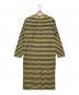 THE SHINZONE（ザ シンゾーン）の古着「MULTI BORDER DRESS」｜イエロー×ブラウン