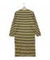 THE SHINZONE (ザ シンゾーン) MULTI BORDER DRESS イエロー×ブラウン サイズ:FREE 未使用品：9000円