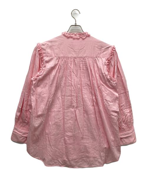 crinkle crinkle crinkle（クリンクル クリンクル クリンクル）crinkle crinkle crinkle (クリンクル クリンクル クリンクル) フリルシャツ ショッキングピンク サイズ:FREE 未使用品の古着・服飾アイテム