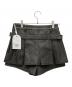 darich (ダーリッチ) アンティークレザープリーツショートパンツ ブラック サイズ:M 未使用品：10000円