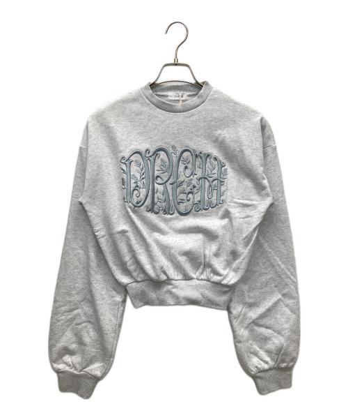darich（ダーリッチ）darich (ダーリッチ) エンブロイダリースウェットトップス グレー サイズ:FREE 未使用品の古着・服飾アイテム