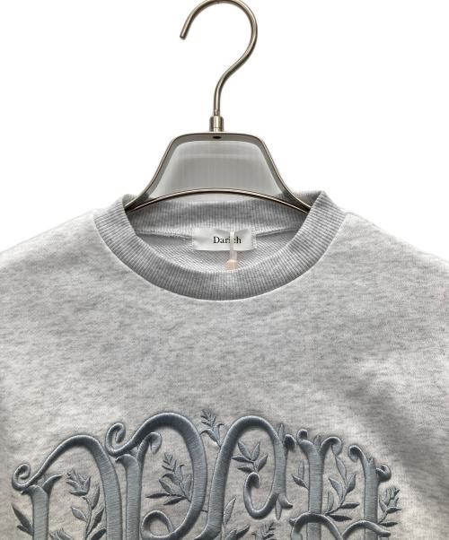 darich（ダーリッチ）darich (ダーリッチ) エンブロイダリースウェットトップス グレー サイズ:FREE 未使用品の古着・服飾アイテム