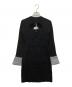 darich（ダーリッチ）の古着「フロントオープンニットミニワンピース」｜ブラック