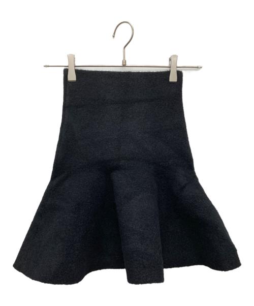 darich（ダーリッチ）darich (ダーリッチ) ハイウエストニットミニスカート ブラック サイズ:free 未使用品の古着・服飾アイテム