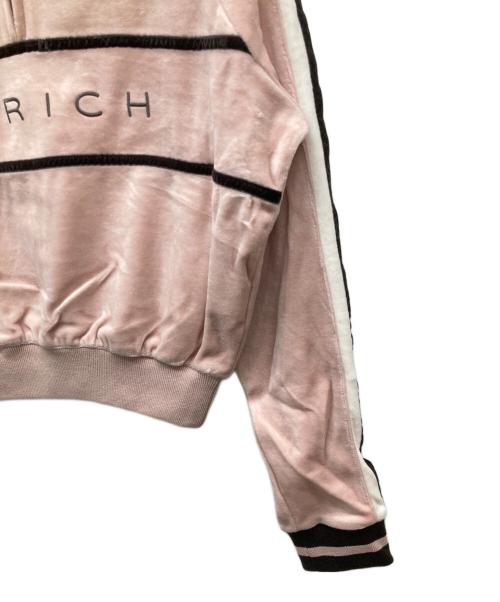 darich（ダーリッチ）darich (ダーリッチ) ラインベロアショートフーディー＆スカートセットアップ ピンク サイズ:free 未使用品の古着・服飾アイテム