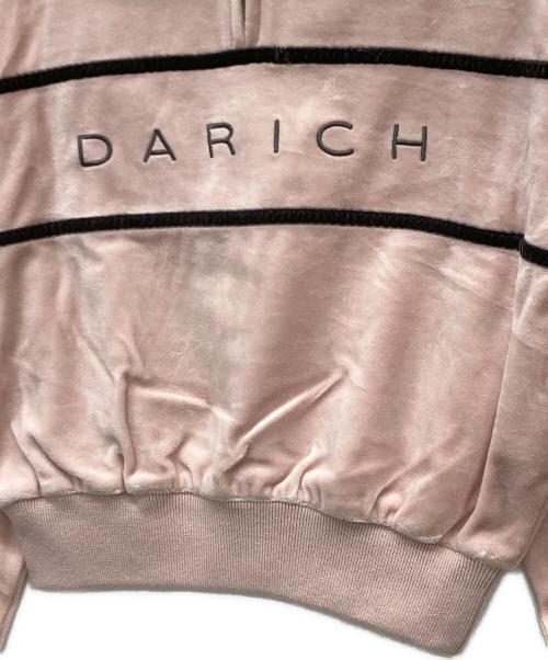 darich（ダーリッチ）darich (ダーリッチ) ラインベロアショートフーディー＆スカートセットアップ ピンク サイズ:free 未使用品の古着・服飾アイテム