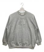 darichダーリッチ）の古着「アップリケDロゴプルオーバー」｜グレー