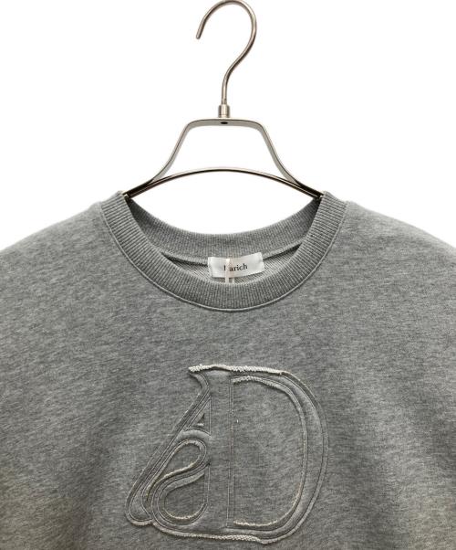 darich（ダーリッチ）darich (ダーリッチ) アップリケDロゴプルオーバー グレー サイズ:FREE 未使用品の古着・服飾アイテム