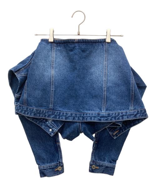 darich（ダーリッチ）darich (ダーリッチ) ドッキングデザインデニムショートパンツ インディゴ サイズ:M 未使用品の古着・服飾アイテム