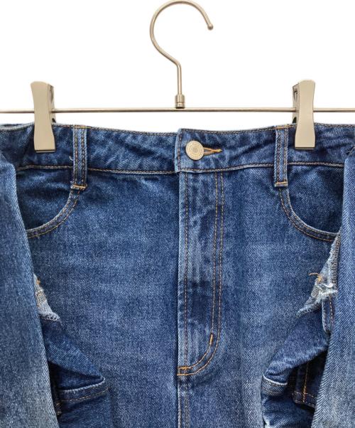 darich（ダーリッチ）darich (ダーリッチ) ドッキングデザインデニムショートパンツ インディゴ サイズ:M 未使用品の古着・服飾アイテム