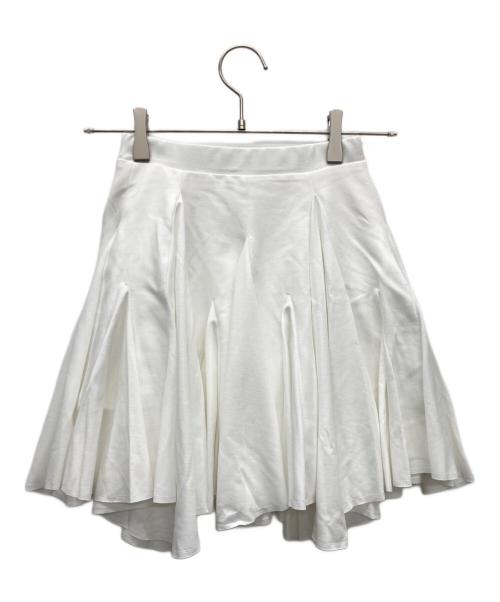 darich（ダーリッチ）darich (ダーリッチ) ランダムヘムミニスカート ホワイト サイズ:FREE-L 未使用品の古着・服飾アイテム
