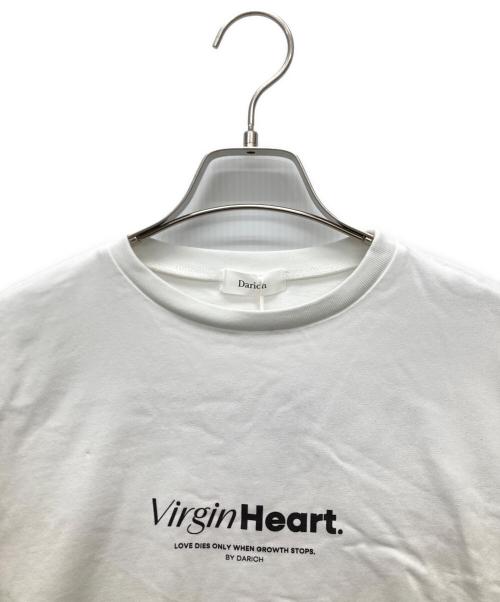 darich（ダーリッチ）darich (ダーリッチ) ハートモチーフロングTシャツ ホワイト サイズ:FREE 未使用品の古着・服飾アイテム