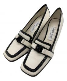 JIMMY CHOO（ジミーチュウ）の古着「EVIN 65」｜ホワイト×ブラック