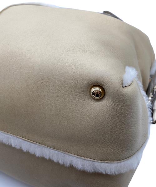 TOD'S（トッズ）TOD'S (トッズ) ファー付レザーハンドバッグの古着・服飾アイテム