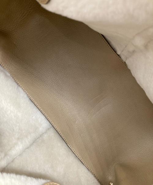 TOD'S（トッズ）TOD'S (トッズ) ファー付レザーハンドバッグの古着・服飾アイテム