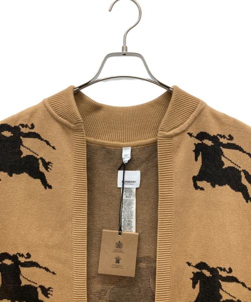 BURBERRY（バーバリー）BURBERRY (バーバリー) ニットベストジャケット ベージュ×ブラック サイズ:ONE SIZEの古着・服飾アイテム