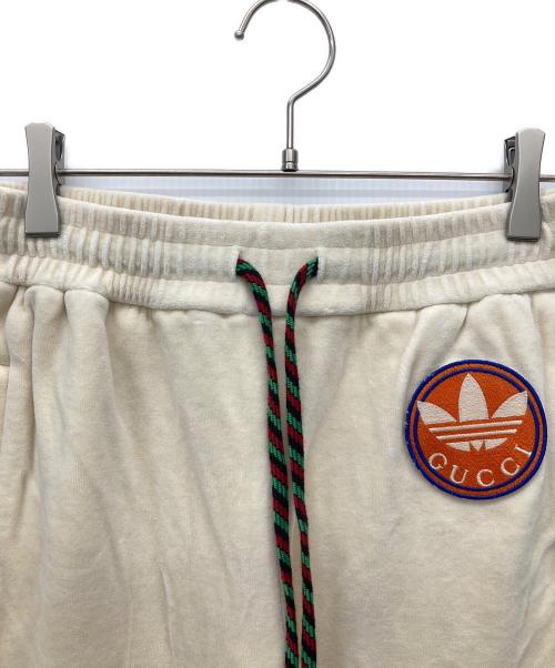 GUCCI（グッチ）GUCCI (グッチ) adidas (アディダス) ベロアスウェットパンツ ベージュ サイズ:XSの古着・服飾アイテム