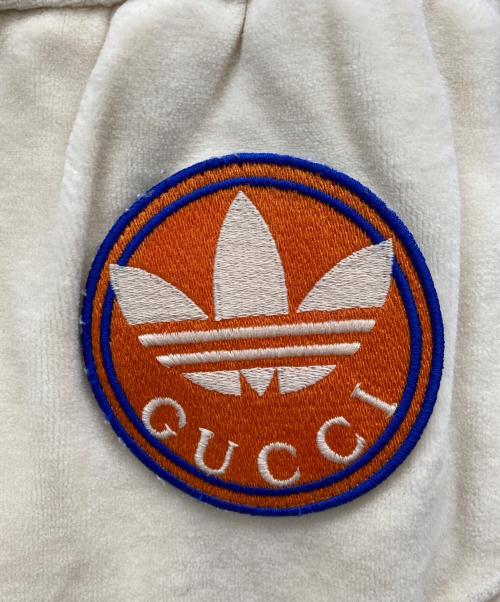 GUCCI（グッチ）GUCCI (グッチ) adidas (アディダス) ベロアスウェットパンツ ベージュ サイズ:XSの古着・服飾アイテム