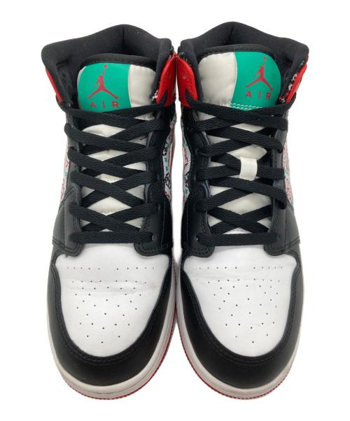 NIKE（ナイキ）NIKE (ナイキ)  GS エアジョーダン1 ミッド SE  レッド×ホワイト サイズ:24㎝の古着・服飾アイテム